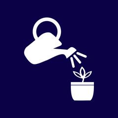 Watering can icon vector