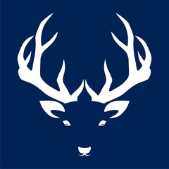 Deer head illustration vector