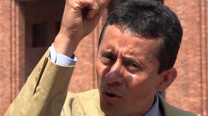 Fototapeta premium Angry Business Man Shouting