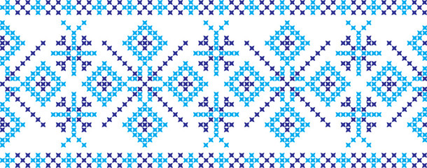 embroidered Ukrainian national pattern cross