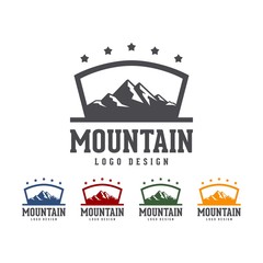 Naklejka premium Landscape Mountain Logo