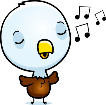 Cartoon Baby Eagle Singing