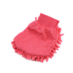 Car washing mitt glove isolated