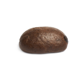 Single coffee bean isolated
