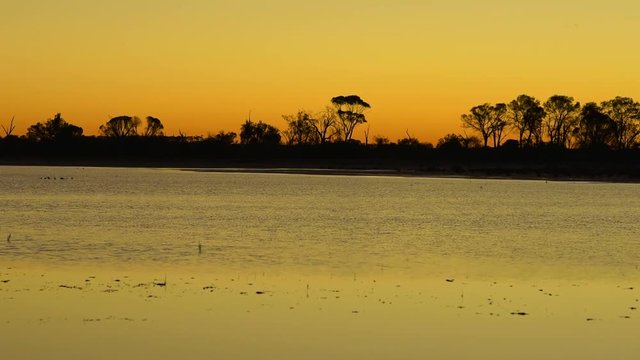 Abendstimmung am Salzsee Lake Ninan im Golden Outback, Wongan Hills, Wheatbelt, Western Australia, Australien