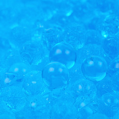 Surface coated with soil water beads