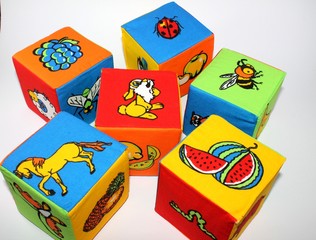 children's blocks with pictures