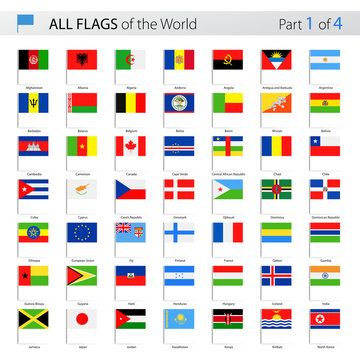 All World Vector Flag Pins - Collection