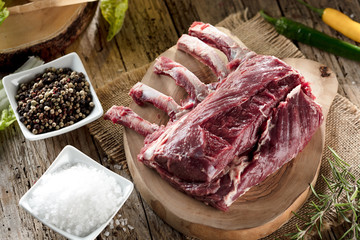 Hirschfleisch lammfleisch Wild Gericht.