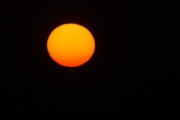 Early morning, magic sunrise over sea