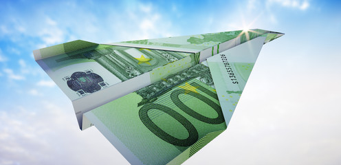 Papierflieger 100 Euro 2