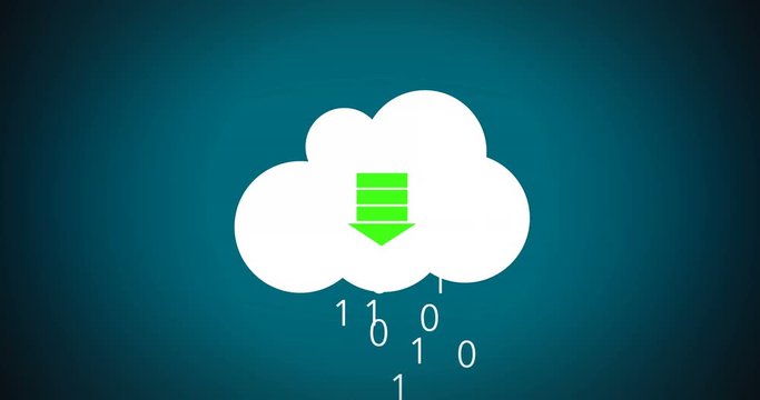 Futuristic Downloading  graphics files to the cloud