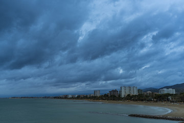 Beach of Benicassim (Castellon, Spain).