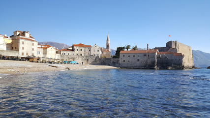 Fototapeta na wymiar The old town of Budva Montenegro