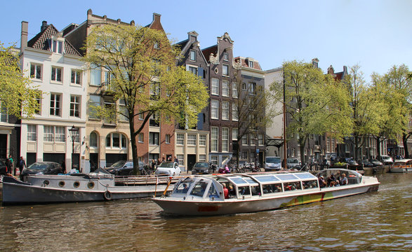 Beautiful view of Amsterdam, Netherlands