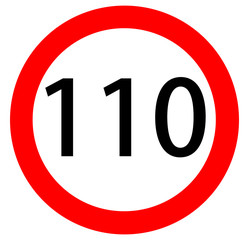 Geschwindigkeitsbegrenzungsschild 