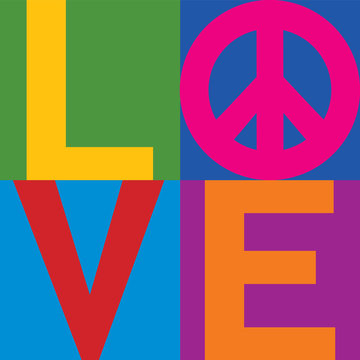 Love = Peace_Color Block