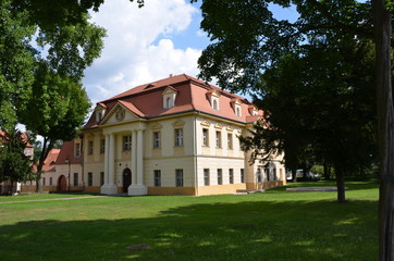 Fototapeta na wymiar Żagań-budynek sądu/Zagan-the building of the court, Lubusz Land, Poland