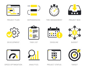 Project management icons