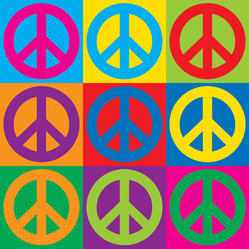 Pop Art Peace Symbols