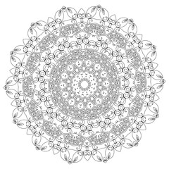 Mandala. Ethnic decorative elements. Vintage decorative elements. Oriental pattern illustration. Islam, Arabic, Indian, turkish, pakistan chinese ottoman motifs