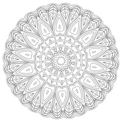 Mandala. Ethnic decorative elements. Vintage decorative elements. Oriental pattern illustration. Islam, Arabic, Indian, turkish, pakistan chinese ottoman motifs