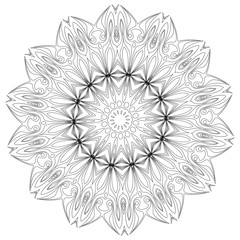 Mandala. Ethnic decorative elements. Vintage decorative elements. Oriental pattern illustration. Islam, Arabic, Indian, turkish, pakistan chinese ottoman motifs