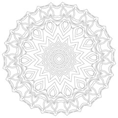 Mandala. Ethnic decorative elements. Vintage decorative elements. Oriental pattern illustration. Islam, Arabic, Indian, turkish, pakistan chinese ottoman motifs