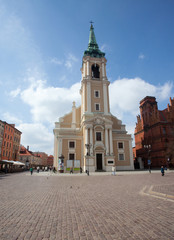 Kościół Świętego Ducha, zabytkowa świątynia katolicka, Toruń, Polska, Church of the Holy Spirit in Torun, Poland 