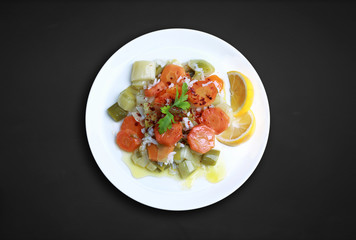 Leeks with Olive Oil