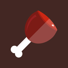 Meat steak vector isolated.