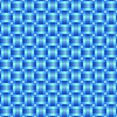 Seamless pattern braided blue ribbon