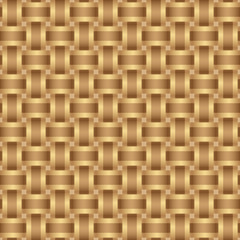 Seamless pattern braided brown ribbon