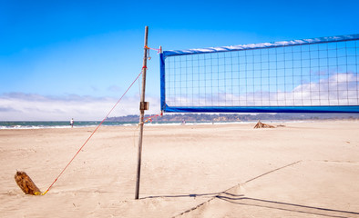 California beach volleyball net