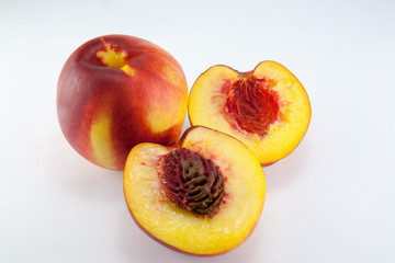 Nectarine fruit isolated