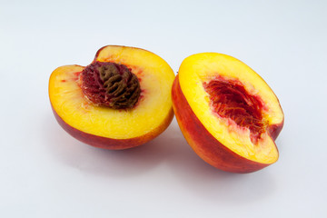 Naklejka na ściany i meble Nectarine fruit isolated