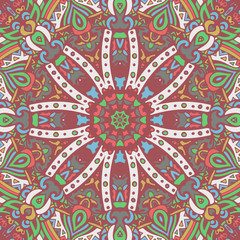 Abstract round ethnic mandala pattern