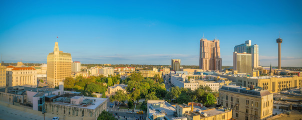 Downtown San Antonio skyline - obrazy, fototapety, plakaty
