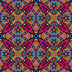 Abstract Tribal ethnic seamless pattern intricate