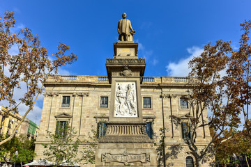 Fototapeta na wymiar Antoni Lopez i Lopez Monument - Barcelona