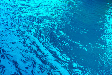 Fototapeta na wymiar The water in the pool