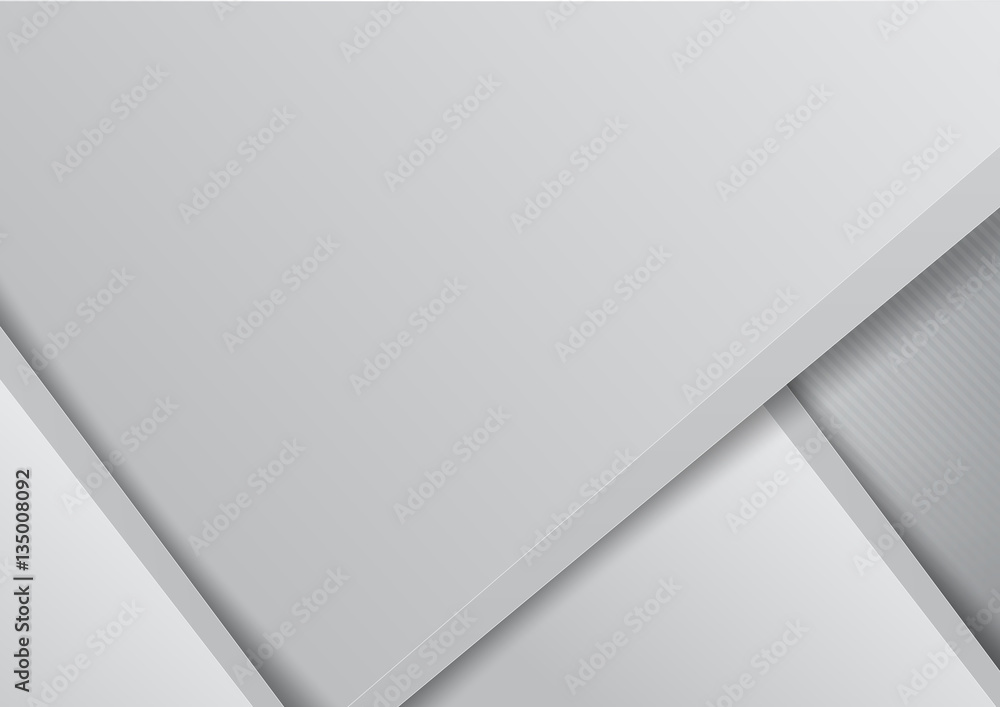 Poster abstract background basic geometry light grey layered and overla