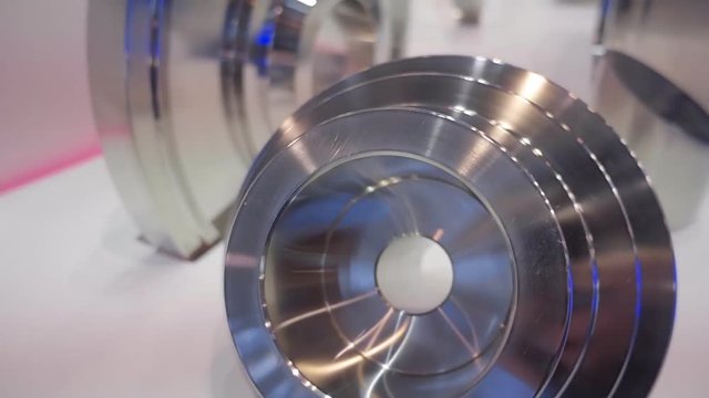 Metal milled parts is manufactured on the machine with great precision. Shot in motion