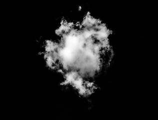 Obraz premium Clouds White on Black