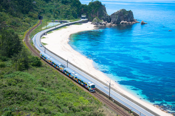 日本海沿いの羽越本線