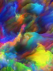 Photo sur Plexiglas Mélange de couleurs Realms of Fractal Brush
