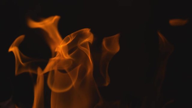 Flames Dance in Slow Motion