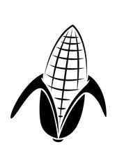 icon corn, vector
