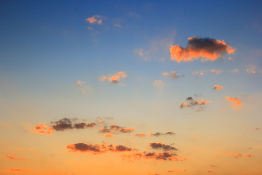 sunset sky and clouds. © ParinPIX