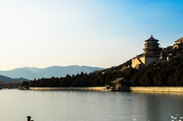 Fototapeta premium Chinese pagoda in the summer palace,Beijing, China